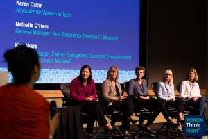 Panelists at Women Think Next event at Microsoft June 2015